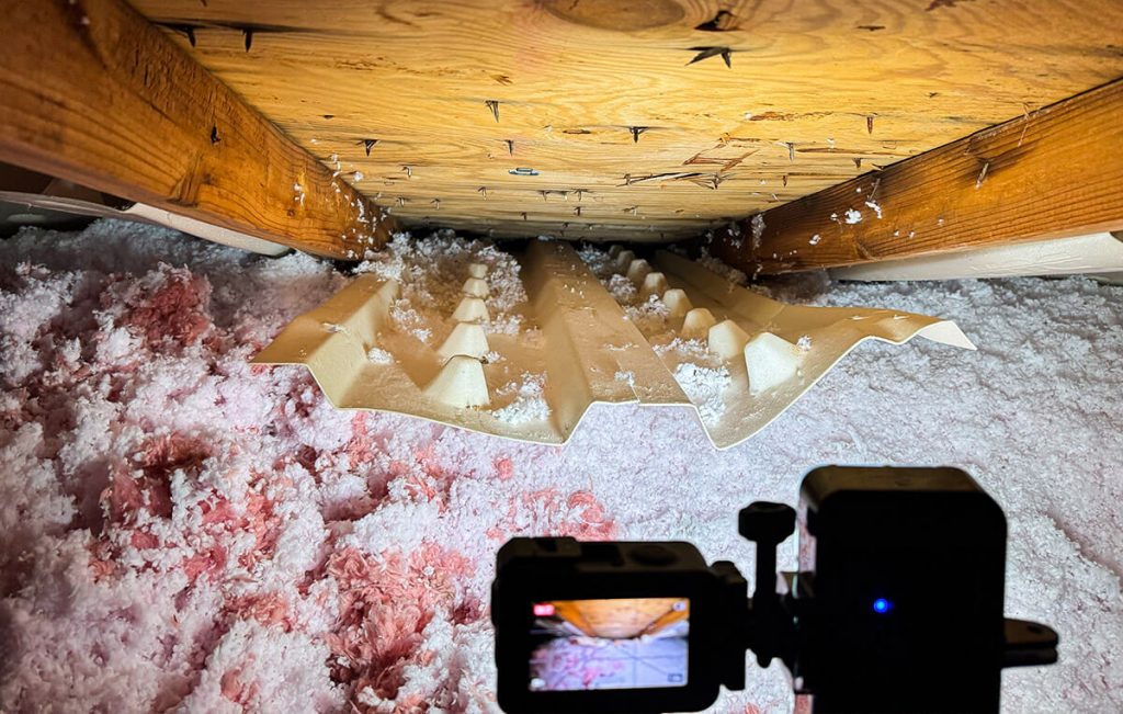 Inspecting Roof Condition from the Attic