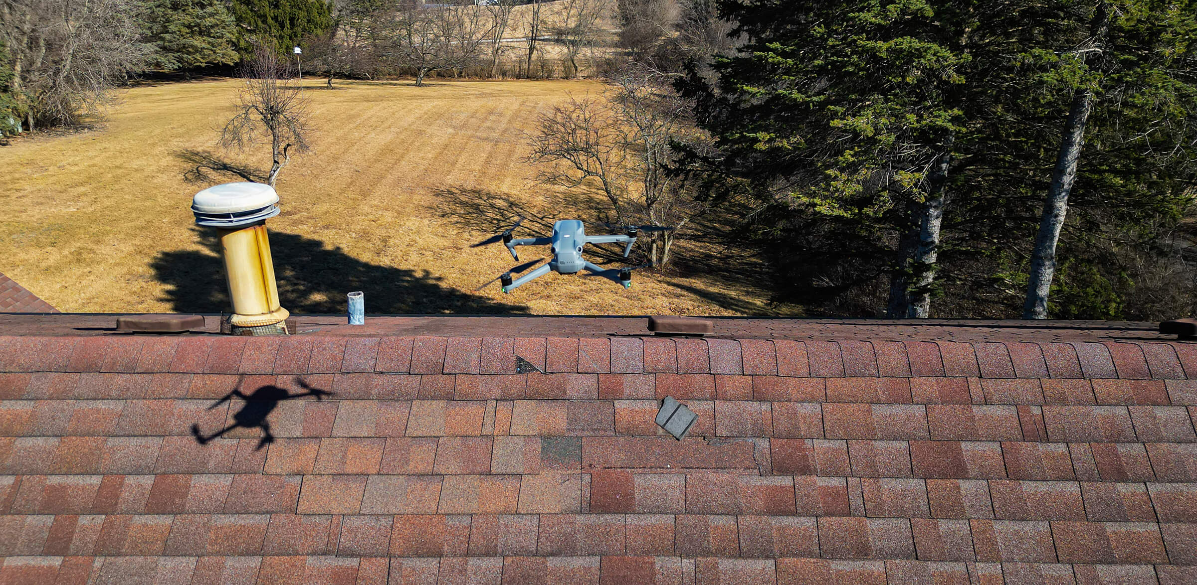 Drone Used for Roof Inspection