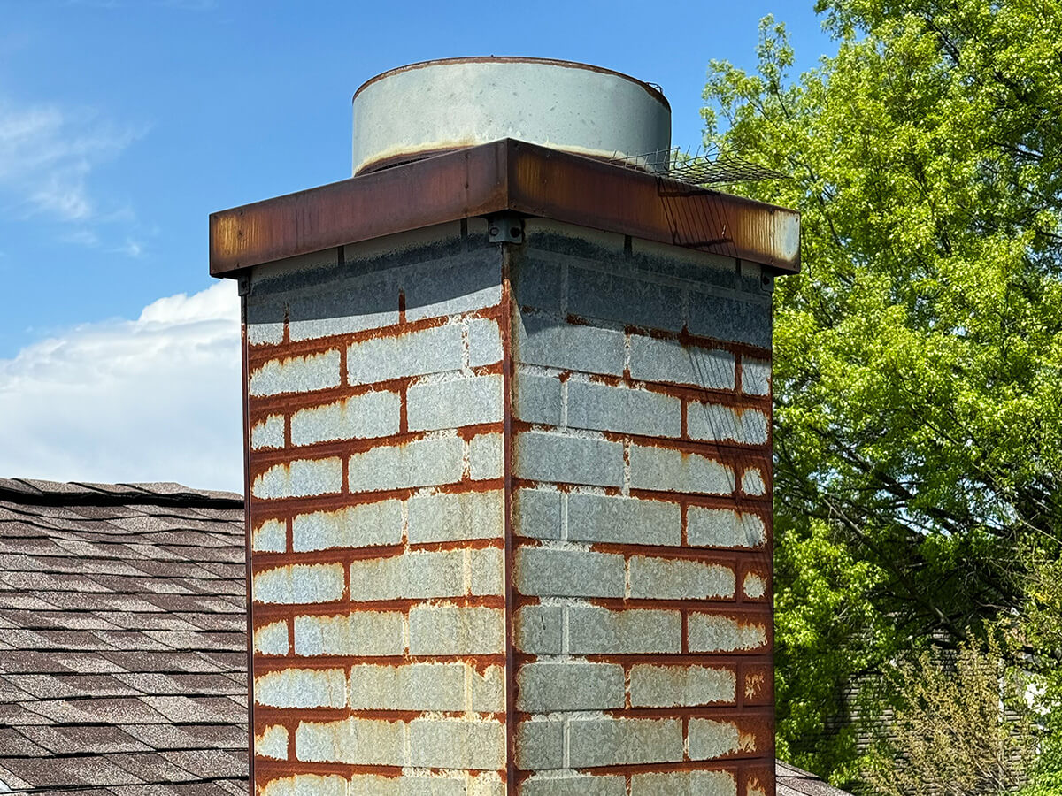 Before Roof Venilation Repair